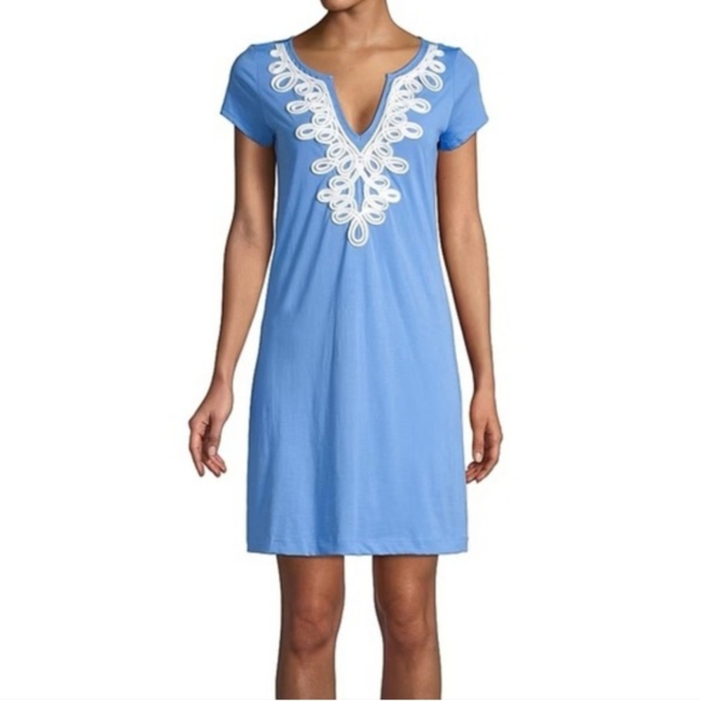 Lilly Pulitzer prima corton Blue Garment with Gold Accents